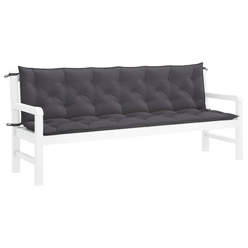 Pernă bancă de grădină antracit 200x(50+50)x7 cm textil oxford - WALTI WALTI