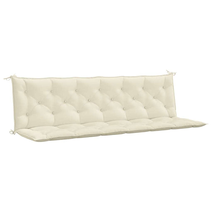 Pernă bancă de grădină, alb crem 200x(50+50)x7 cm textil oxford WALTI
