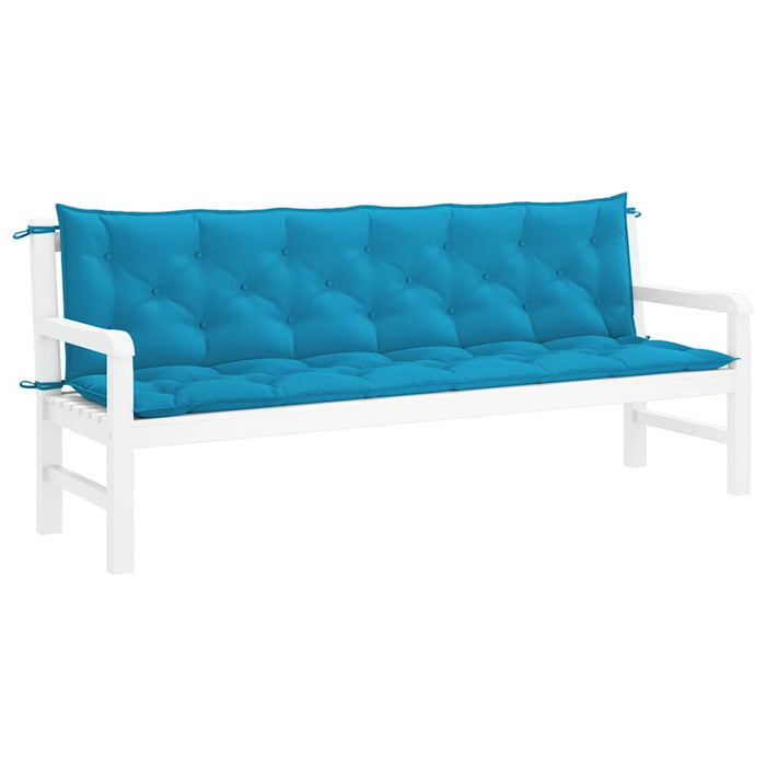Pernă de bancă albastru deschis 200x(50+50)x7cm material oxford - WALTI WALTI
