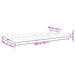 Pernă de bancă albastru deschis 200x(50+50)x7cm material oxford - WALTI WALTI
