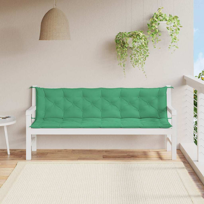 Pernă bancă de grădină, verde, 200x(50+50)x7cm, material oxford - WALTI WALTI