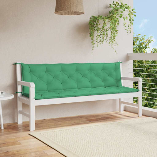 Pernă bancă de grădină, verde, 200x(50+50)x7cm, material oxford - WALTI WALTI