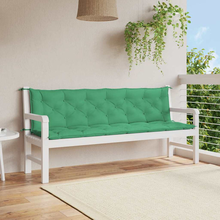 Pernă bancă de grădină, verde, 200x(50+50)x7cm, material oxford - WALTI WALTI