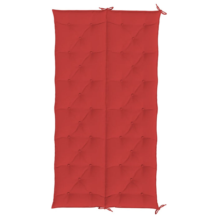 Pernă bancă de grădină, roșu, 200x(50+50)x7 cm, material oxford WALTI