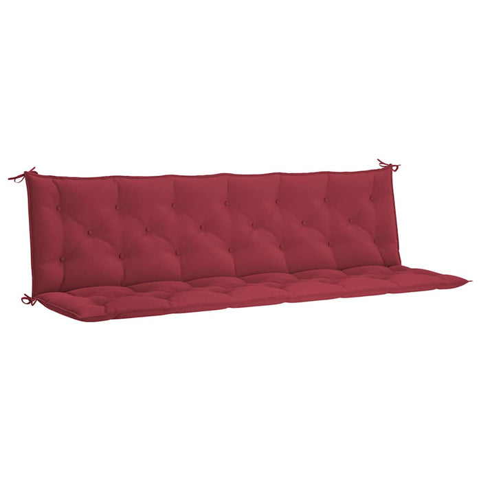 Pernă bancă de grădină roșu vin 200x(50+50)x7cm material oxford WALTI
