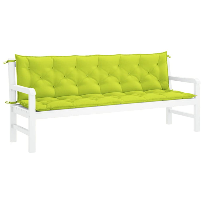 Pernă de bancă, verde aprins, 200x(50+50)x7 cm, material oxford - WALTI WALTI