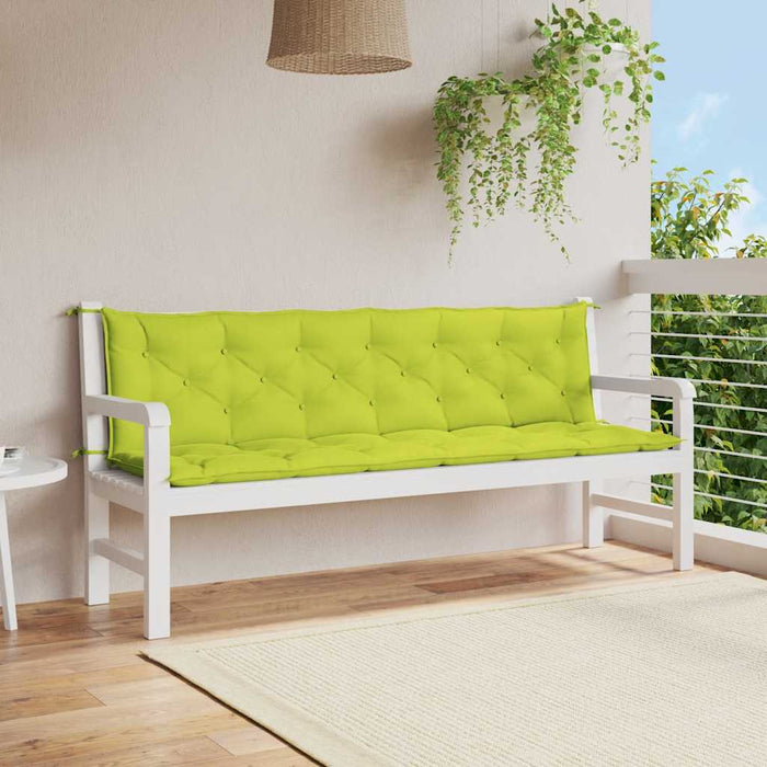 Pernă de bancă, verde aprins, 200x(50+50)x7 cm, material oxford - WALTI WALTI