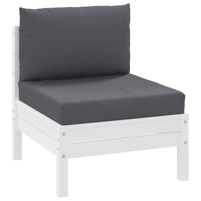 Perne canapea din paleți, 2 buc., antracit, material textil WALTI