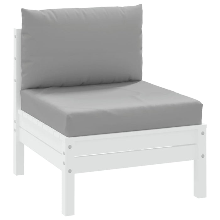 Perne pentru canapea din paleți, 2 buc., gri, material textil WALTI