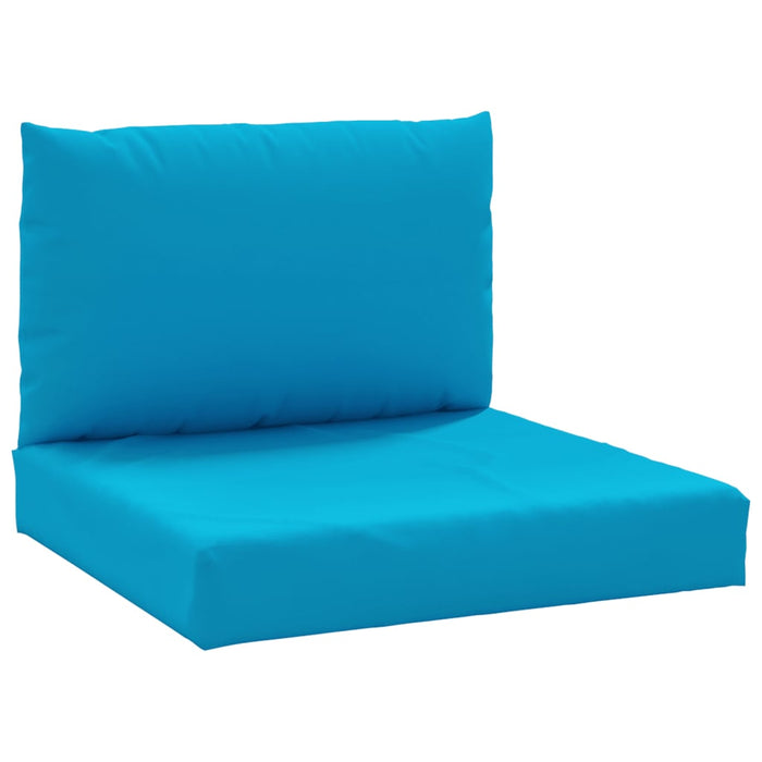 Perne canapea din paleți, 2 buc., albastru deschis, textil WALTI