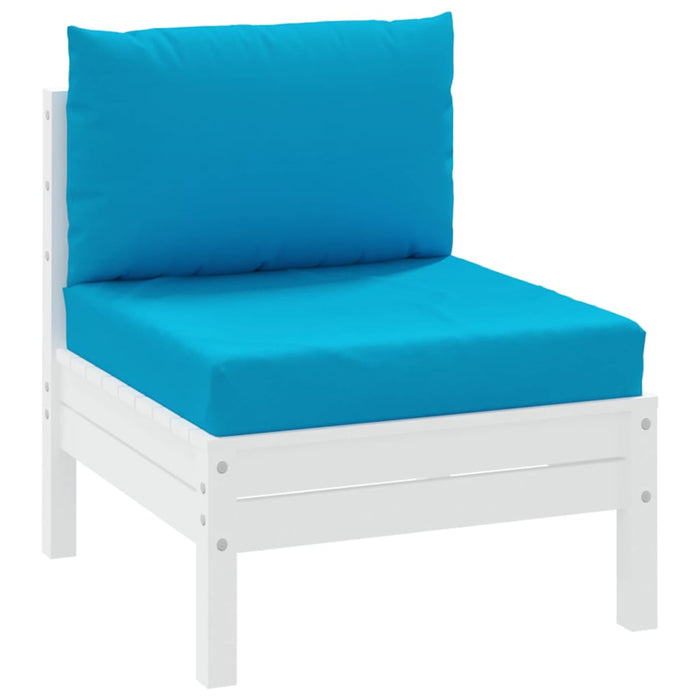 Perne canapea din paleți, 2 buc., albastru deschis, textil WALTI