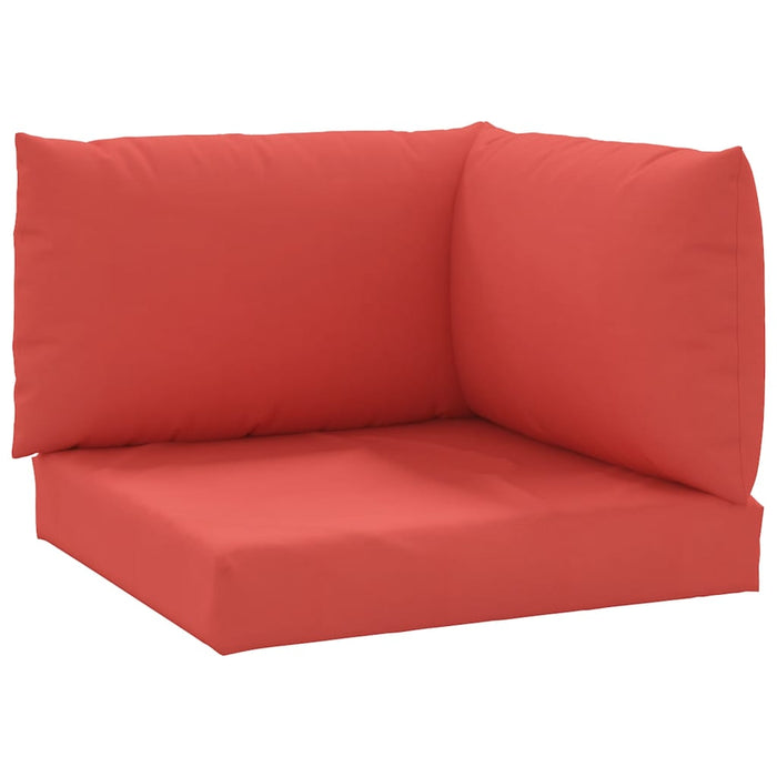 Perne pentru canapea din paleți, 3 buc., roșu, material textil - WALTI WALTI