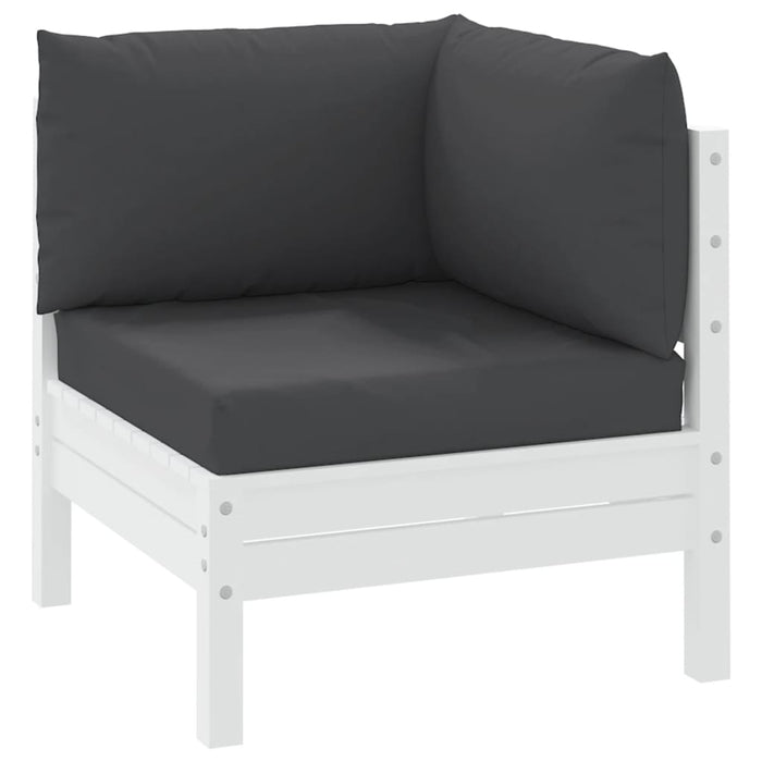 Perne de canapea din paleți, 3 buc., negru, material textil - WALTI WALTI