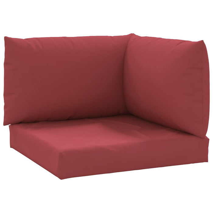 Perne pentru canapea din paleți, 3 buc., roșu vin, textil - WALTI WALTI
