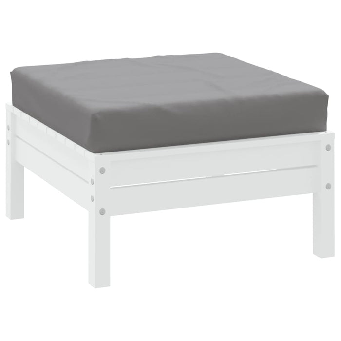 Pernă de taburet din paleți, gri, material textil WALTI