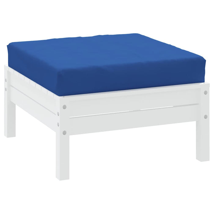 Pernă de taburet din paleți, albastru, material textil WALTI