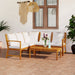 Set mobilier de grădină cu perne crem, 4 piese, lemn de acacia - WALTI WALTI
