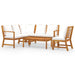 Set mobilier de grădină cu perne crem, 5 piese, lemn de acacia - WALTI WALTI