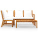 Set mobilier de grădină cu perne crem 4 piese lemn masiv acacia - WALTI WALTI