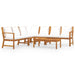Set mobilier grădină cu perne, 6 piese, crem, lemn masiv acacia - WALTI WALTI