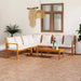 Set mobilier grădină cu perne, 6 piese, crem, lemn masiv acacia - WALTI WALTI