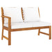 Set mobilier grădină cu perne, 9 piese, crem, lemn de acacia - WALTI WALTI