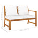 Set mobilier grădină cu perne, 9 piese, crem, lemn de acacia - WALTI WALTI