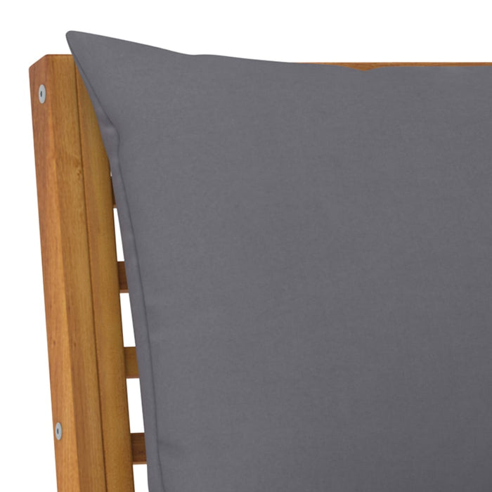 Set mobilier de grădină cu perne, 4 piese, lemn masiv de acacia - WALTI WALTI