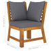 Set mobilier de grădină cu perne, 4 piese, lemn masiv de acacia - WALTI WALTI