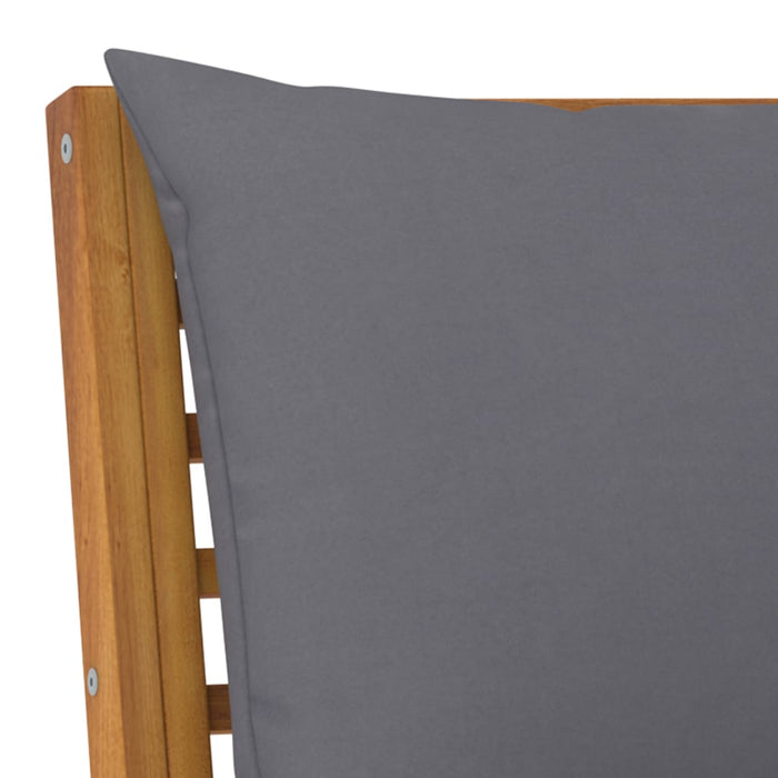 Set mobilier de grădină cu perne, 4 piese, lemn masiv de acacia - WALTI WALTI