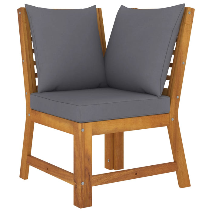 Set mobilier grădină cu perne, 6 piese, lemn masiv acacia WALTI