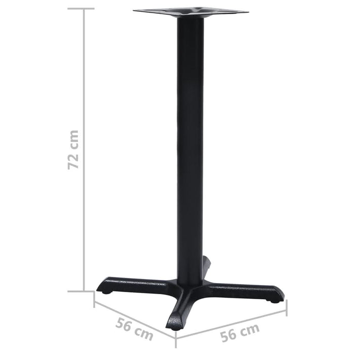 Picior de masă Bistro Negru 56x56x72 cm Fontă - WALTI WALTI