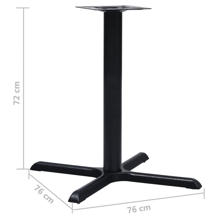 Picior masă de bistro, negru, 76 x 76 x 72 cm, fontă - WALTI WALTI