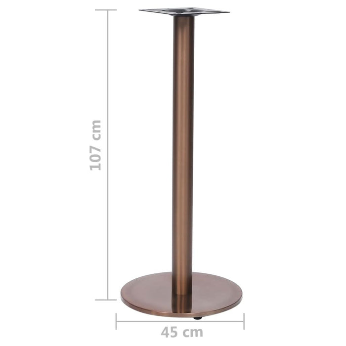 Picior masă de bistro, auriu, Ø45x107 cm, oțel inoxidabil - WALTI WALTI