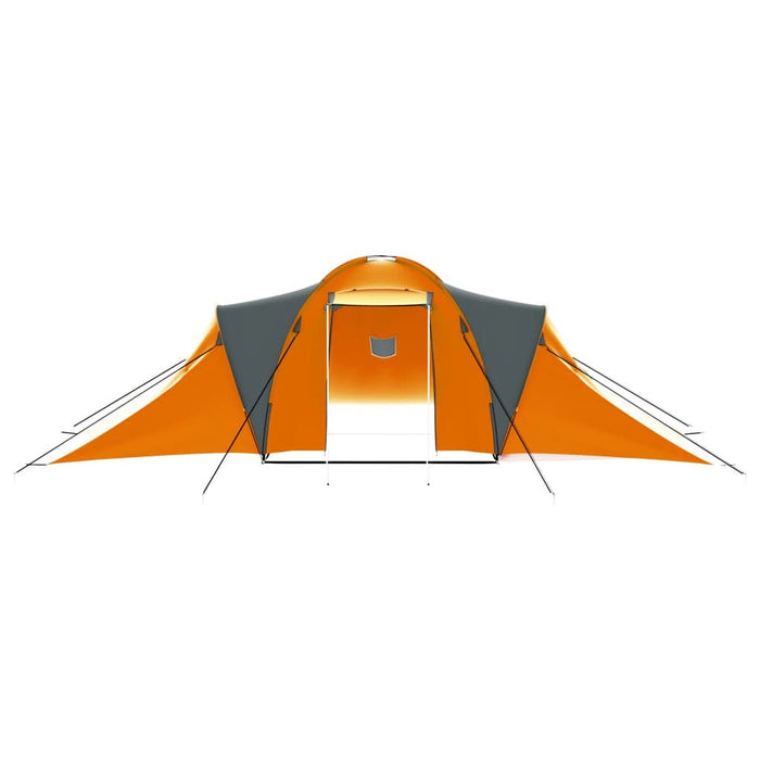 Cort camping, 9 persoane, gri și portocaliu, material textil - WALTI WALTI