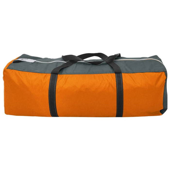 Cort camping, 9 persoane, gri și portocaliu, material textil - WALTI WALTI