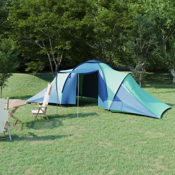 Cort camping, 6 persoane, albastru și verde - WALTI WALTI