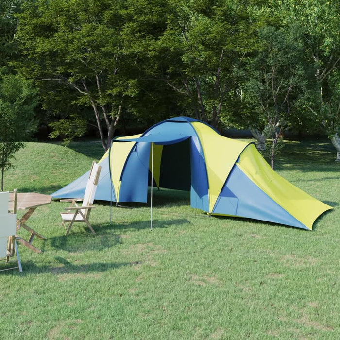 Cort camping, 6 persoane, albastru și galben - WALTI WALTI