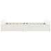 Cadru de pat cu 2 sertare, alb, 90 x 200 cm, lemn masiv de pin - WALTI WALTI