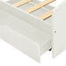 Cadru de pat cu 2 sertare, alb, 90 x 200 cm, lemn masiv de pin - WALTI WALTI