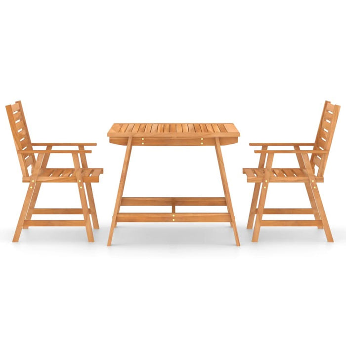 Set mobilier grădină, 3 piese, lemn masiv de acacia - WALTI WALTI