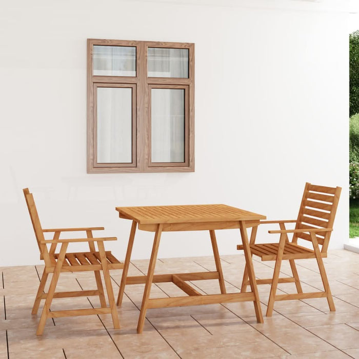Set mobilier grădină, 3 piese, lemn masiv de acacia - WALTI WALTI