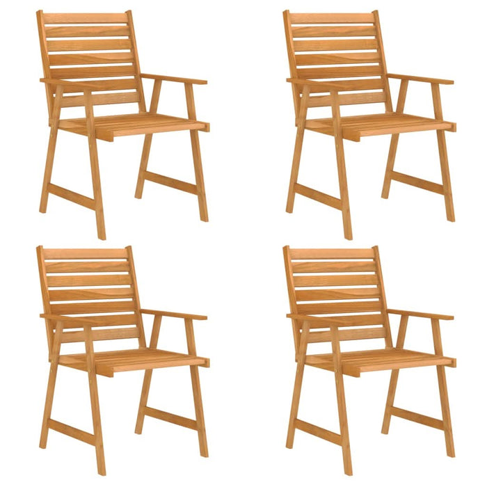 Set mobilier de masă pentru grădină, 5 piese, lemn masiv acacia - WALTI WALTI