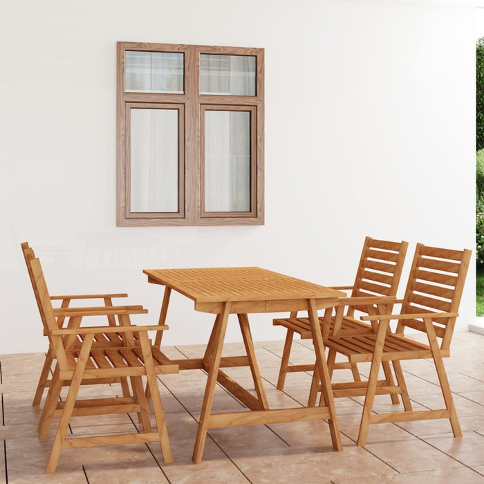 Set mobilier de grădină, 5 piese, lemn masiv de acacia WALTI