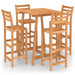 Set mobilier bar de exterior, 5 piese, lemn masiv de acacia - WALTI WALTI