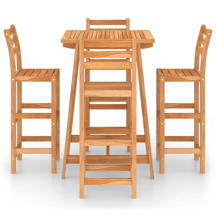 Set mobilier bar de exterior, 5 piese, lemn masiv de acacia - WALTI WALTI