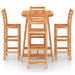 Set mobilier bar de exterior, 5 piese, lemn masiv de acacia - WALTI WALTI