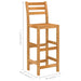 Set mobilier bar de exterior, 5 piese, lemn masiv de acacia - WALTI WALTI