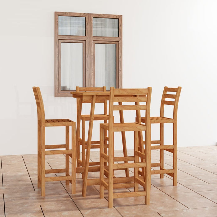 Set mobilier bar de exterior, 5 piese, lemn masiv de acacia - WALTI WALTI