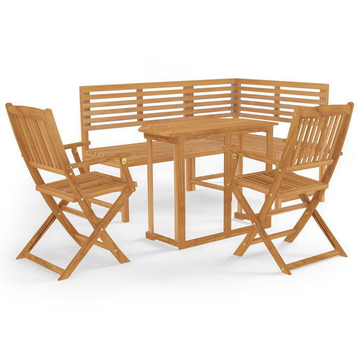 Set mobilier bistro, 4 piese, lemn masiv de acacia WALTI